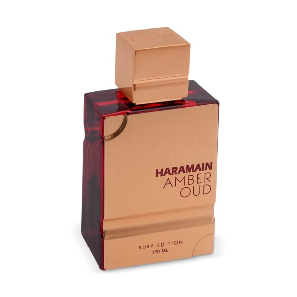 Al Haramain Amber Oud Ruby Edition - Arabian Perfume for Women and Men - Unisex Amber Perfume - Long Lasting Perfume for Men and Women - 4 oz