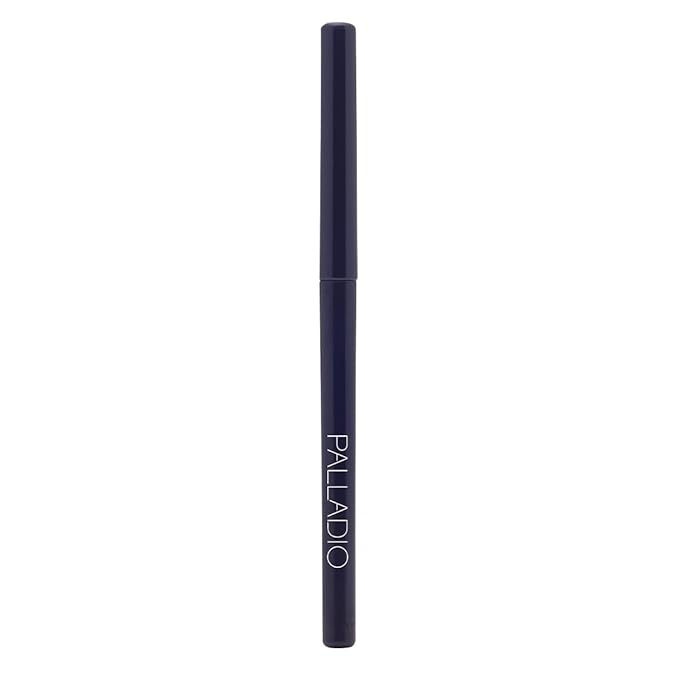 Palladio Retractable Waterproof Eyeliner, Richly Pigmented Color and Creamy, Slip Twist Up Pencil Eye Liner, Smudge Proof Long Lasting Application, All Day Wear, No Sharpener Required, Deep Blue