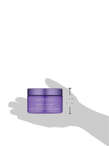 Obliphica Seaberry Hair Mask - Deep Conditioning Hydrating Treatment for Dry and Damaged Hair - Moisturizing Hair Repair and Growth Mask for Medium, Coarse, and Color-Treated Hair - 8.5 Ounces