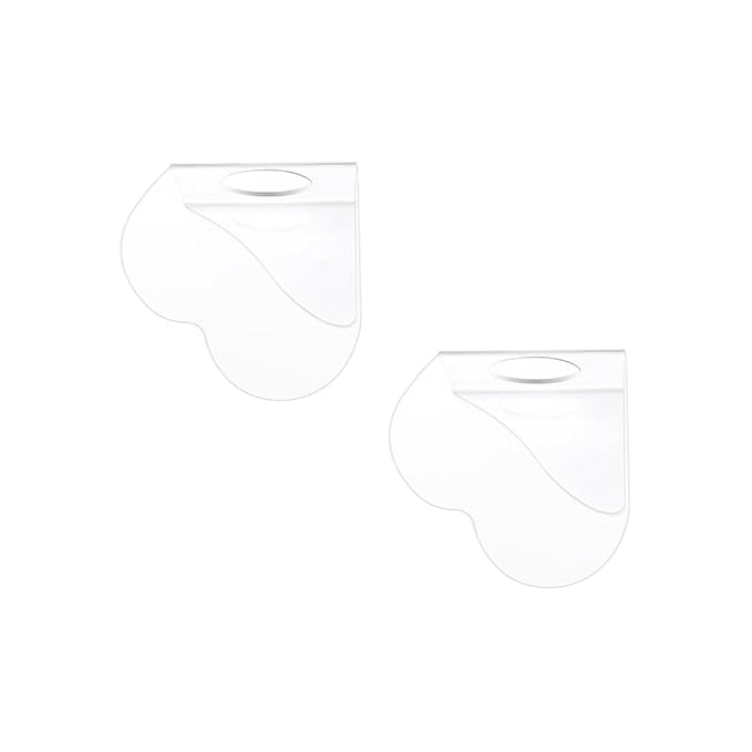 2pcs Heart-Shaped Acrylic Makeup Mixing Palette Makeup Tools for Foundation Eyeshadow Lipstick Nail Art Pigment