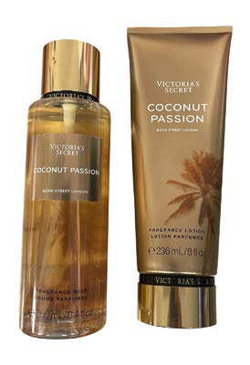 Victoria's Secret Coconut Passion Fragrance Mist and Body Lotion Gift Set (Coconut Passion)