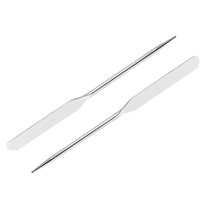 5 Pieces Stainless Steel Makeup Spatula Foundation Mixing