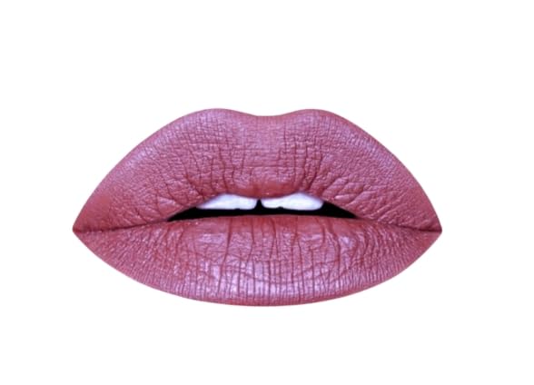 Aromi Metallic Liquid Lipstick | Chestnut Rose Lip Color with Shimmery Finish, Long-lasting + Long Wear, Mauve Shade, Waterproof, Vegan (Burgundy Quartz)