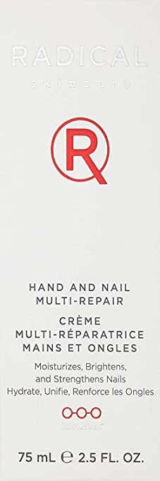 Radical Skincare Hand & Nail Multi Repair Creme - Provide Moisture & Fight Aging | Strengthens Nails & Cuticles | For All Skin Types Including Sensitive Skin | Cruelty & Paraben Free (2.5 oz, 2 Pack)