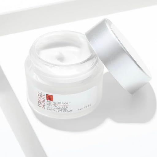 Consult Beaute Regenerol Retinol Eye Cream - Line Minimizing Orbital Eye Cream - Rejuvenating - Hyaluronic Acid - 0.5 oz