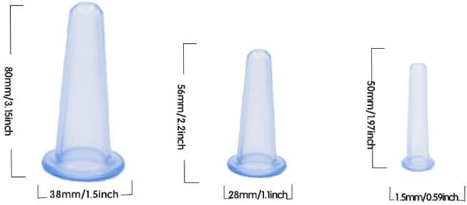 4Pcs Massage Cupping Set Silicone Mini Facial Cups Face Massager Helper Skin Care Neck Back Eyes Massaging Cup Safe to Use, Don't Worry About Burns Health Care Products (Purple)