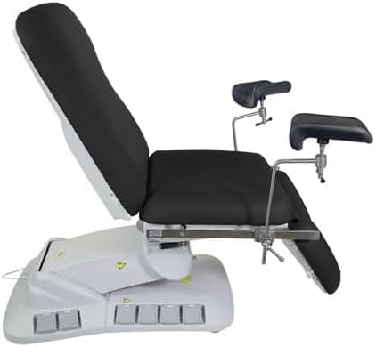 SKINACT Kana Electric Treatment Table with Stirrups Included (Black)