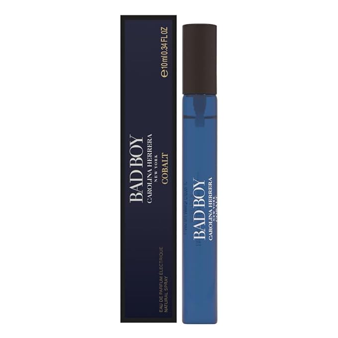 Bad Boy Cobalt by Carolina Herrera for Men 0.34 oz Eau de Parfum Electrique Spray