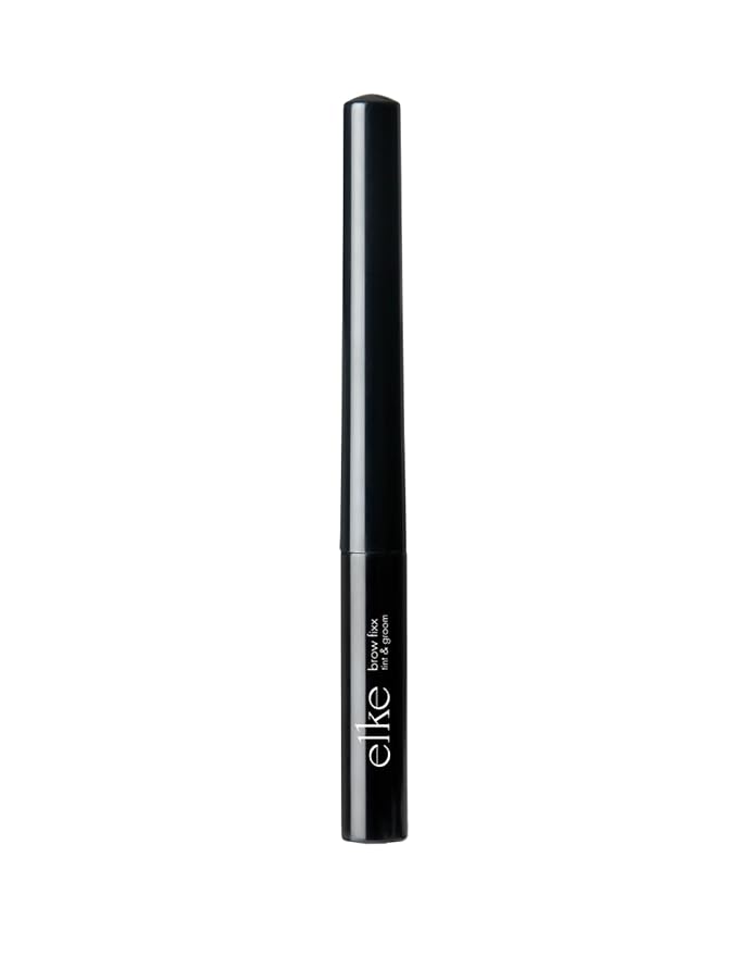 elke BROW FIXX (Brunette) fiber-rich ingredients adds natural thickness unique roller ball applicator long-lasting wear water resistant non-flaking (Brunette)