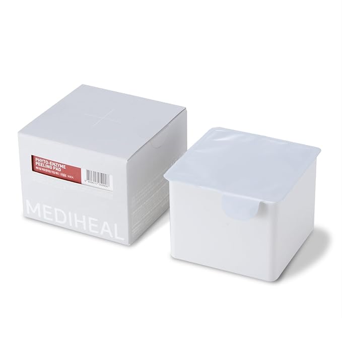 (Only Refill) MEDIHEAL Phyto Enzyme Peeling Pad - Vegan Face Resurfacing Gauze Pads with LHA & Papaya Enzym - Pore Tightening Pads to Control Sebum - Exfoliating Pads for Dead Skin Cells, 90 Pads
