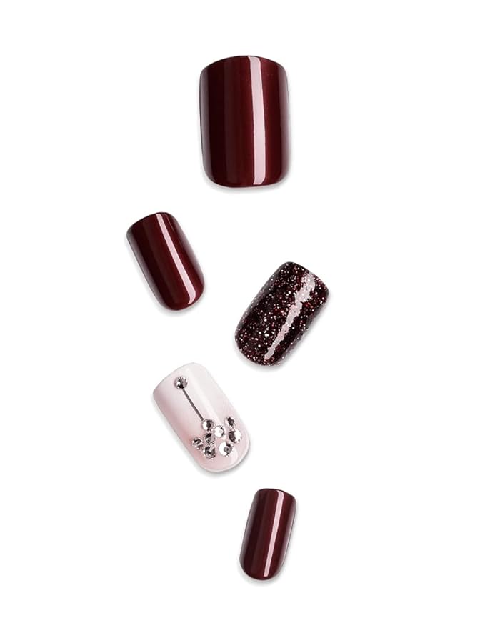 Impress ImPress Press-On Manicure Medium Length Nails Couture BIPL100F Quartz, 30 Count (Pack of 1)