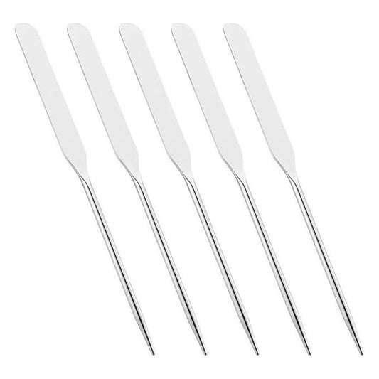 5 Pieces Stainless Steel Makeup Spatula Foundation Mixing