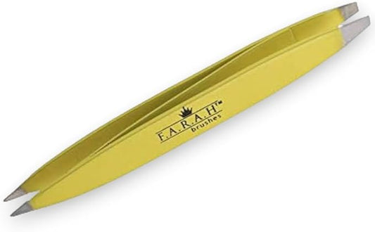 F.A.R.A.H Professional Z-Tweeze Dual Ended Tweezer - Go Bananas Stainless Steel Tweezers