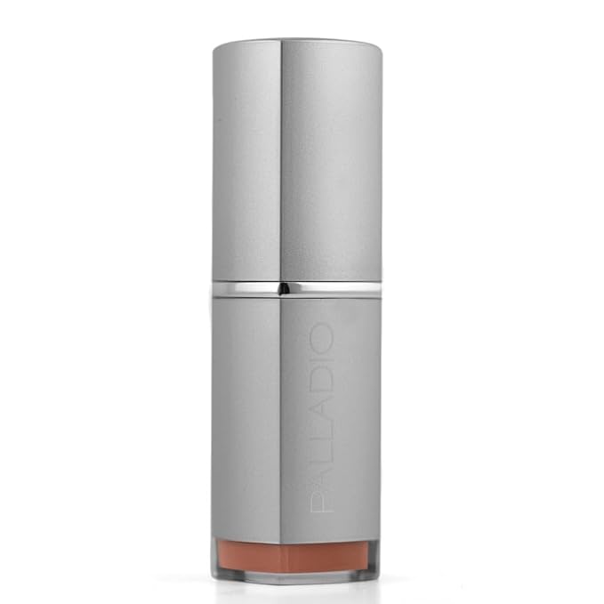 Palladio Herbal Lipstick, Rich Pigmented and Creamy, Infused with Aloe Vera, Chamomile & Ginseng, Prevents Lips from Drying, Combats Fine Lines, Long Lasting Lipstick, Nude