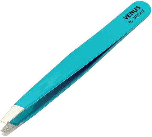 Regine Slant Handmade Tweezers for Women, Precise Tweezers for Men, Eyebrow Tweezers for Women, 25-Degree Angle for Shaping Eyebrows & Grooming Contours of Face (Mint Limited)