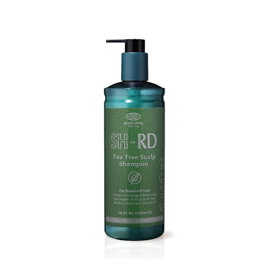 SH-RD Tea Tree Shampoo for Dry, Sensitive Scalp | 1% OTP Added Flake-Control | Deep Cleansing, Rebalancing, Dandruff Relief Shampoo - 16.9oz/500ml