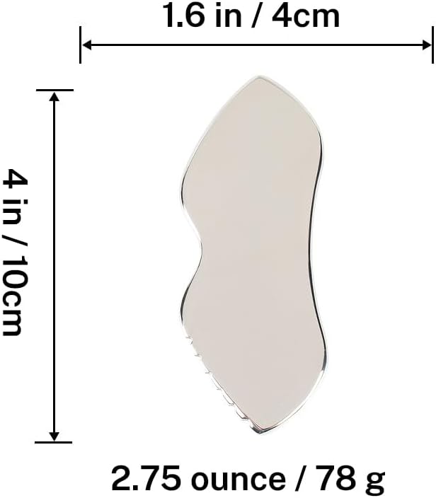 Stainless Steel Gua Sha Facial Tools, Metal Guasha Tool for Face and Body, Gua Shua Scraper for Face Massager Lymphatic Drainage, Facial Sculpting Tool