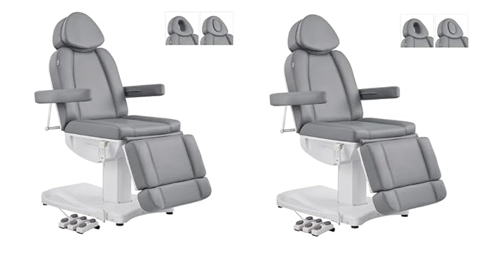 DIR Full Electrical Medical Aesthetic Chair Facial Beauty Bed Podiatry Doctors Office Chair with 3 Motors Ink