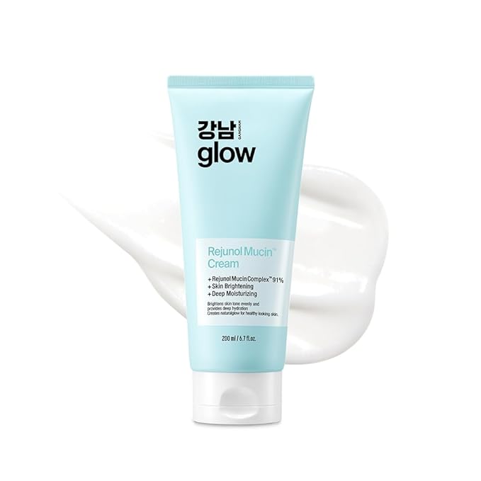 Rejunol Mucin PDRN Facial Cream 6.76 floz - 91.5% Snail Mucin Moisturizer with Hyaluronic Acid & Panthenol I Korean Skin Care I Face Moisturizer for Women | Salmon DNA