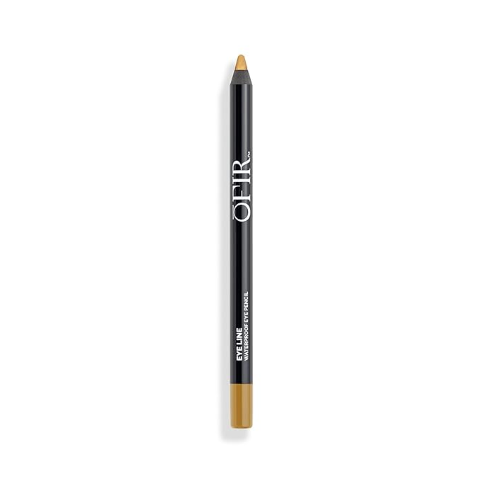 OFIR Waterproof Eye Pencil | Vegan, Cruelty-Free & Smudge-Proof | Creamy Gel Formula for Smooth Application | Long-Lasting, Full-Coverage, Precise Eyeliner Pencil (Gold Dust - Bright Gold)