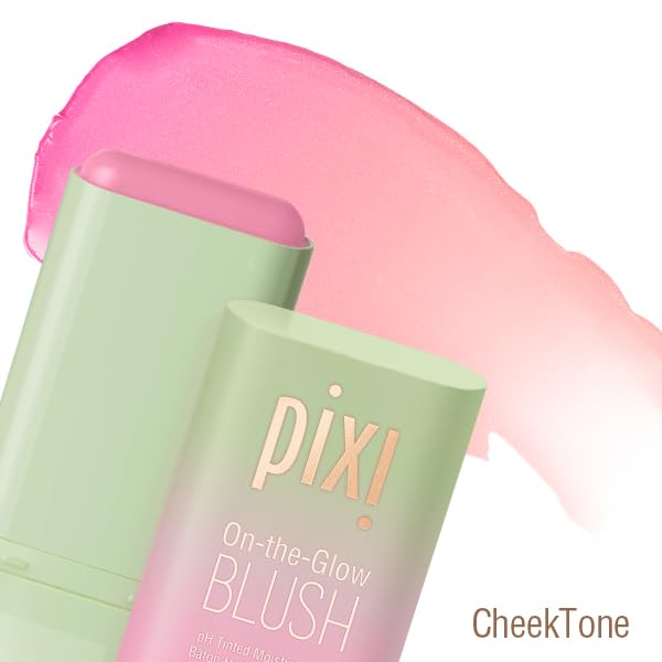 Pixi Beauty Beaming Bliss On-the-Glow Trio | Hydrating Tinted Moisture Stick Blush, Bronzer, and Highlighter Set | Travel Size, Vegan, and Paraben-Free