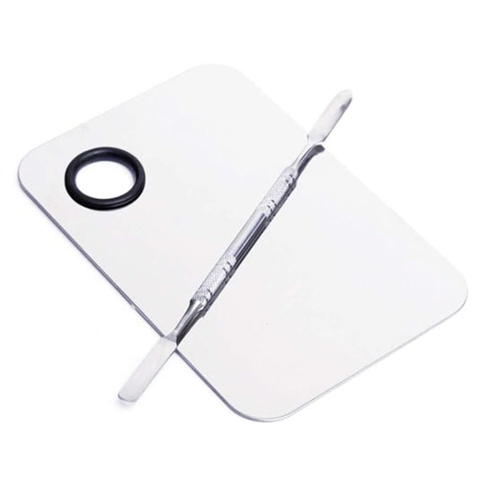 Stainless Steel Cosmetic Makeup Palette, Professional Cosmetic Mixing
