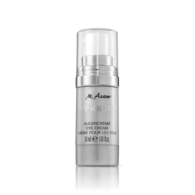 M. Asam VINOLIFT Eye Cream - anti-wrinkle eye care with resveratrol & encapsulated OPC for skin rejuvenation, hyaluronic acid provides moisture & makes skin look plumped up, 1.01 Fl Oz