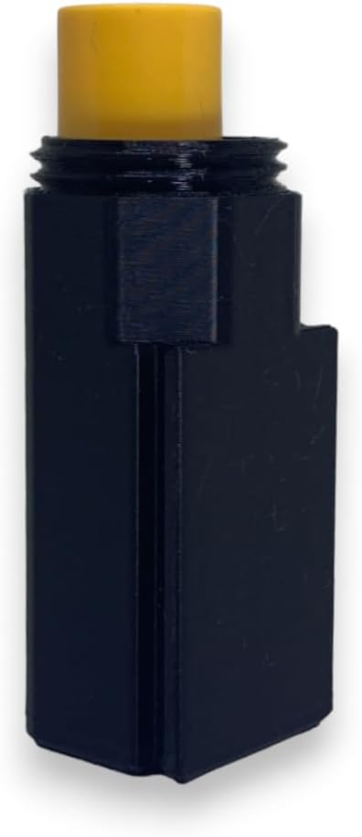 Lip Balm Holder with Car Mount Bracket and Screw Cap Lid for Carrying in Bags Pockets Fits Lip Balm and Lip Stick (1 Pk Blk)