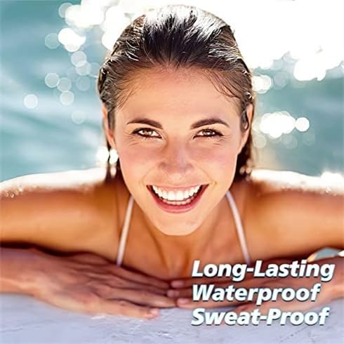 Eyebrow Stamp Stencil Kit - One-Step Eyebrow Stencil with 24 Reusable Thin & Thick Stencils, Long-Lasting Waterproof & Smudge-Proof Brow Stamp for Perfect Eye Makeup (Blonde)