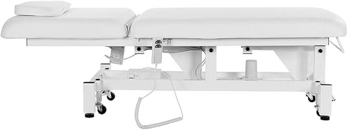 SKINACT Bliss Electric Spa Facial Treatment Table for Medical spa (White)