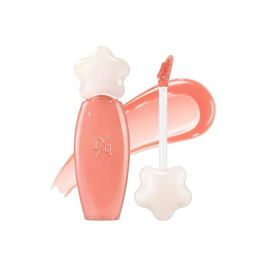 dasique Pure Water Lip Gloss 0.09 oz | Variety of Colors | Dewy Gloss | Buildable Gloss Tesxture | Non-Sticky | K-beauty (#02 Bare Pomelo)