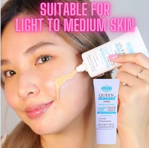 QUEEN AM GLOW | TINTED SunScreen SPF 60 of 1)