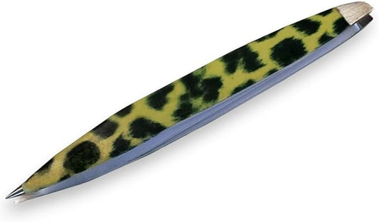 F.A.R.A.H Professional Z-Tweeze Dual Ended Tweezer - Leopard Stainless Steel Tweezers