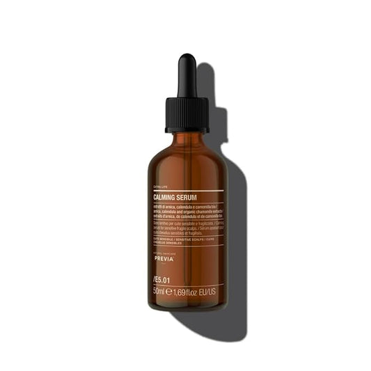 PREVIA Calming Serum | Extra Life - The Virtuous Scalp Ritual | Soothing Sensitive Scalps | Anti-Aging with Arnica Chamomile, Calendula & Aloe | Vegan, Cruelty-Free & Sulfate-Free | 1.69 oz