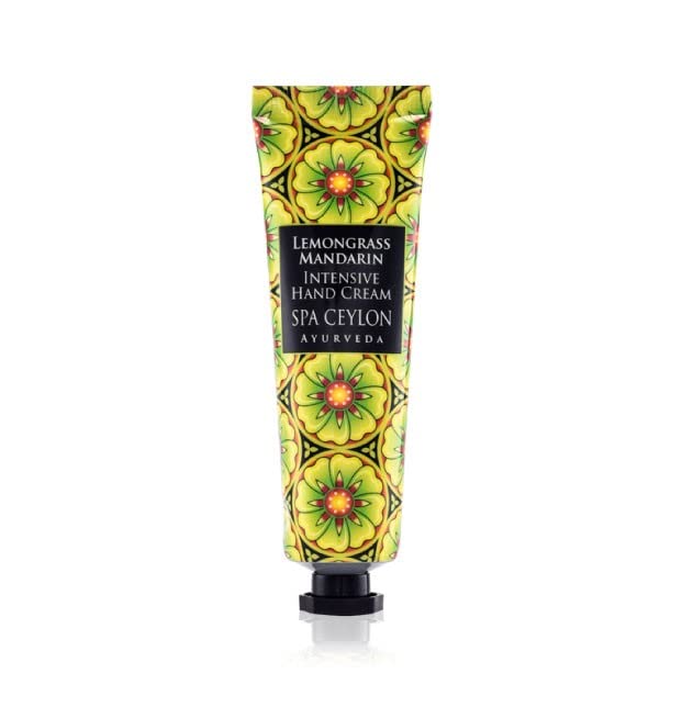 SPA CEYLON LEMONGRASS MANDARIN INTENSIVE HAND CREAM| Natural Cleanser | Lemongrass & Mandarin | Soften skin | Hydrating | Suitable for all skin types