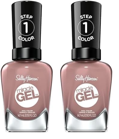 Sally Hansen Miracle Gel Nail Polish, Shade Love Me Lilac #494 (Pack of 2)