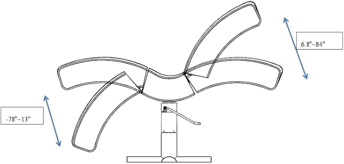 TATARTIST Curved Lash Bed Eyelash Extension Table High Density Sponge Comfortable Beauty Salon Treatment Table with Adjustable Backrest and Legrest (Light Khaki)