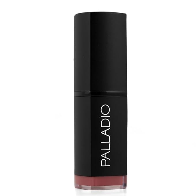 Palladio Herbal Matte Lipstick, Creamy and Full Coverage Long Lasting Matte Lipstick, Lady Rose