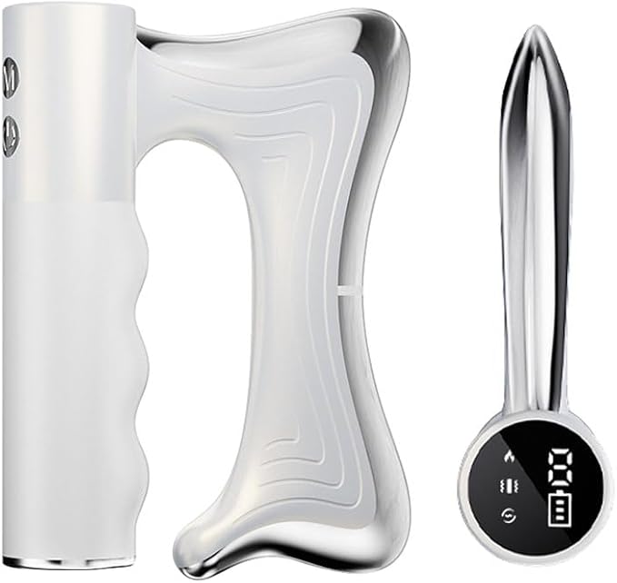 OTBK Heated Gua Sha Tool — Portable Muscle Relaxation Therapy Device. Features Vibration, Heat Therapy, and microcurrent.