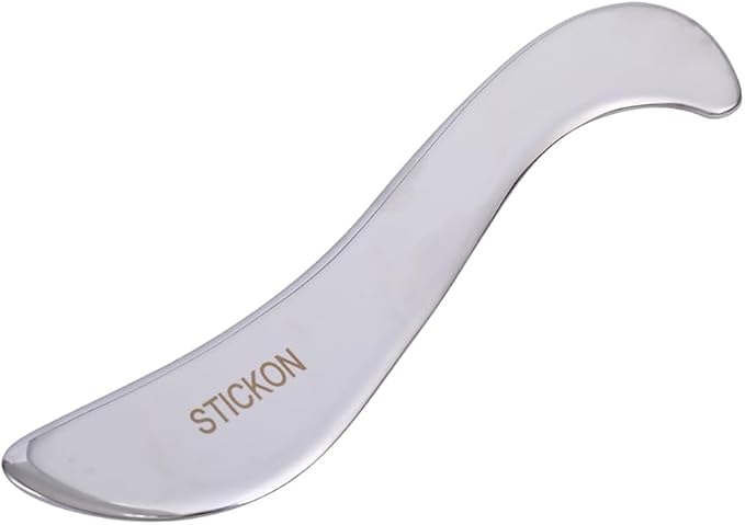 STICKON Gua Sha Massage Tool 2 in 1 Stainless Steel GuaSha Scraping Massage IASTM Tools Great Soft Tissue Mobilization Tool(STICKON-49)