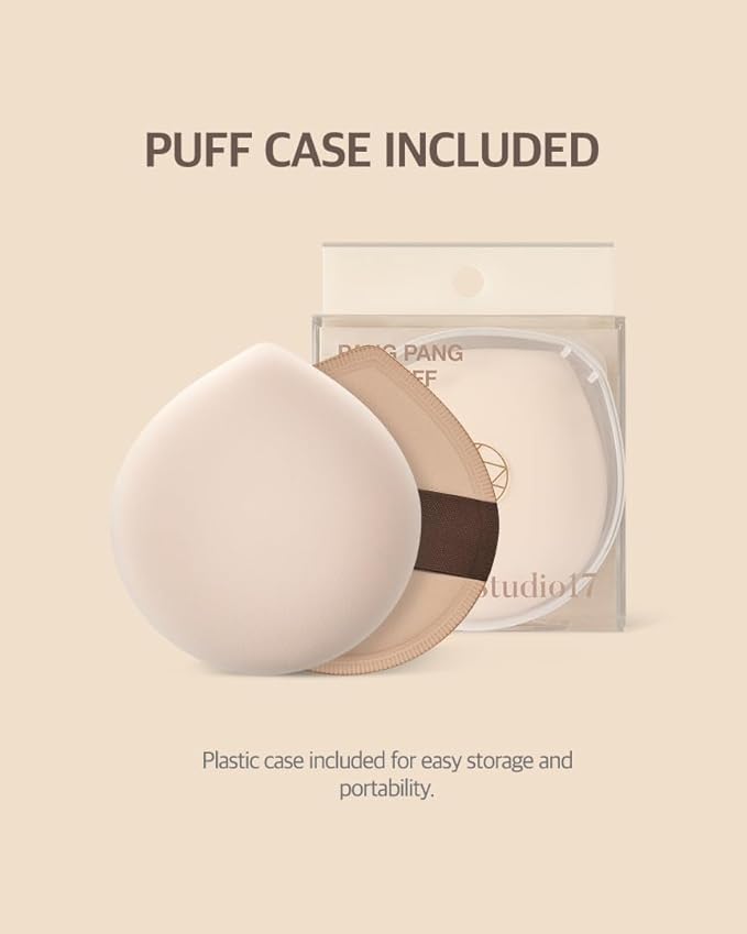 Pang Pang Makeup Powder Puff 1 Pc | Big Makeup Sponge for Foundation | Fluffy Cushion Puff Blender With Latex | Korean Makeup Puff for Foundation and Powder | 2.2In Diamater