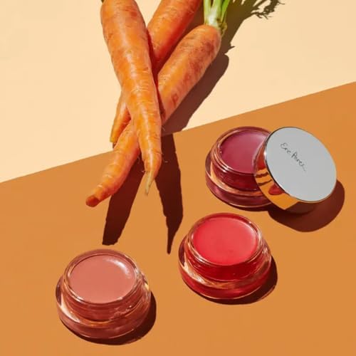 Ere Perez - Natural Carrot Color Pot | For Lips + Cheeks | Buildable, Blendable, Creamy, Vibrant, Satin Finish | Cacao Butter, Avocado + Castor Seed Oil | Vegan, Cruelty-Free, Clean Beauty (Happy)