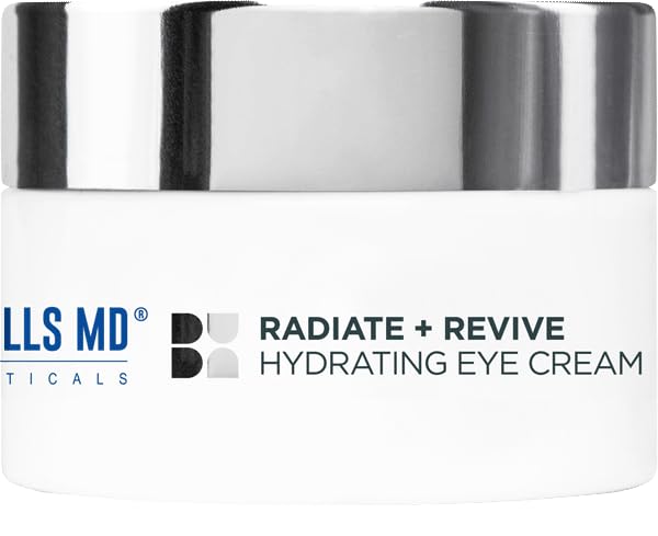 Radiate + Revive Hydrating Eye Cream- Rejuvenate Tired Eyes w/Algae to help Sagging, Hollowing, & Wrinkles- Lift Eyes, Firm Skin, Plump Complexion w/Antioxidants and Pearl Powder