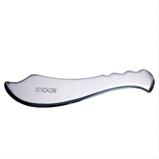 STICKON Guasha Tool Scraping Massage Tools Gua Sha Stainless Steel IASTM Tools Great Soft Tissue Mobilization Tool (STICKON-21)