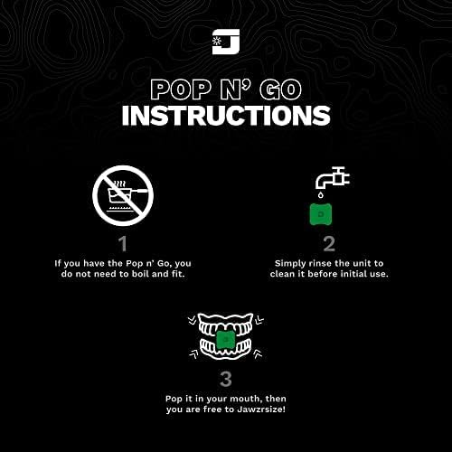 Jawzrsize Pop 'N Go Jaw, Face, and Neck Exerciser - Define Your Jawline, Slim and Tone Your Face, Look Younger and Healthier - Helps Reduce Stress and Cravings - Facial Exerciser