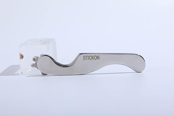 STICKON Gua Sha Stainless Steel 2 Pack Metal Muscle Scraper Tools Set, Scraping Massage Tools Scraper Physical Therapy IASTM Tools Great Soft Tissue Mobilization Tool(STICKON-36)