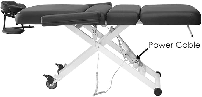 SKINACT Cleo Electric Spa Treatment Table, Facial Massage Bed ADA Compliant (Gray)