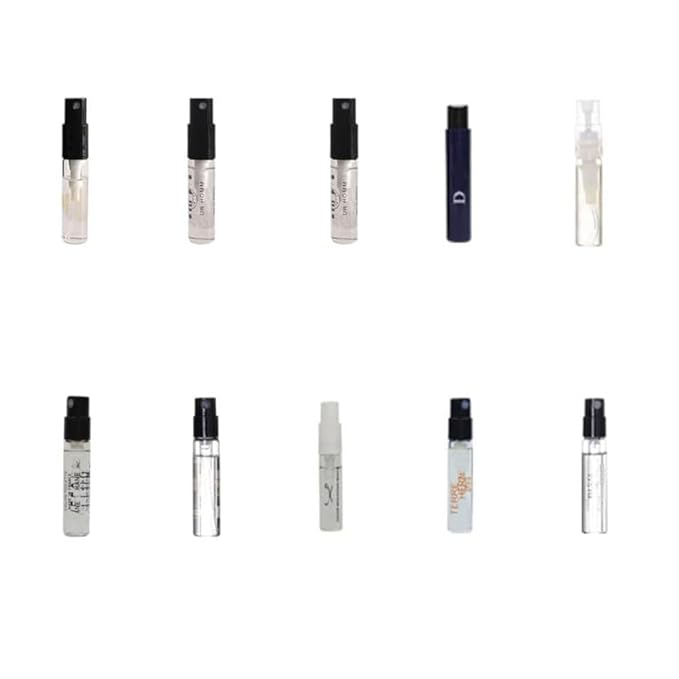 Men's Cologne Sampler Set Discover 10 Popular Designer Fragrance Vials Featuring Top Brands for Every Occasion Mini Gift