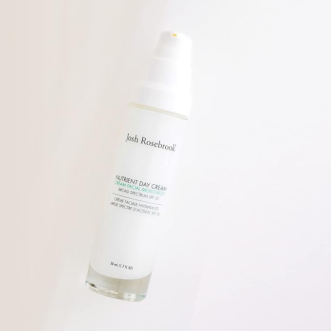 Josh Rosebrook Nutrient Day Cream - Regenerating Facial Moisturizer, High Protection Broad Spectrum Sunscreen SPF 30, Reef Safe - 50mL - 1.7 Oz