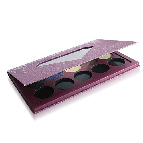 Large-Sized Empty Magnetic Makeup Palette with Diamond-Shaped Transparent